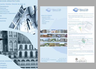Proyecto Diseño Grafico Velasco & Solis, Roll-up arquitectura - HDoble Creativos